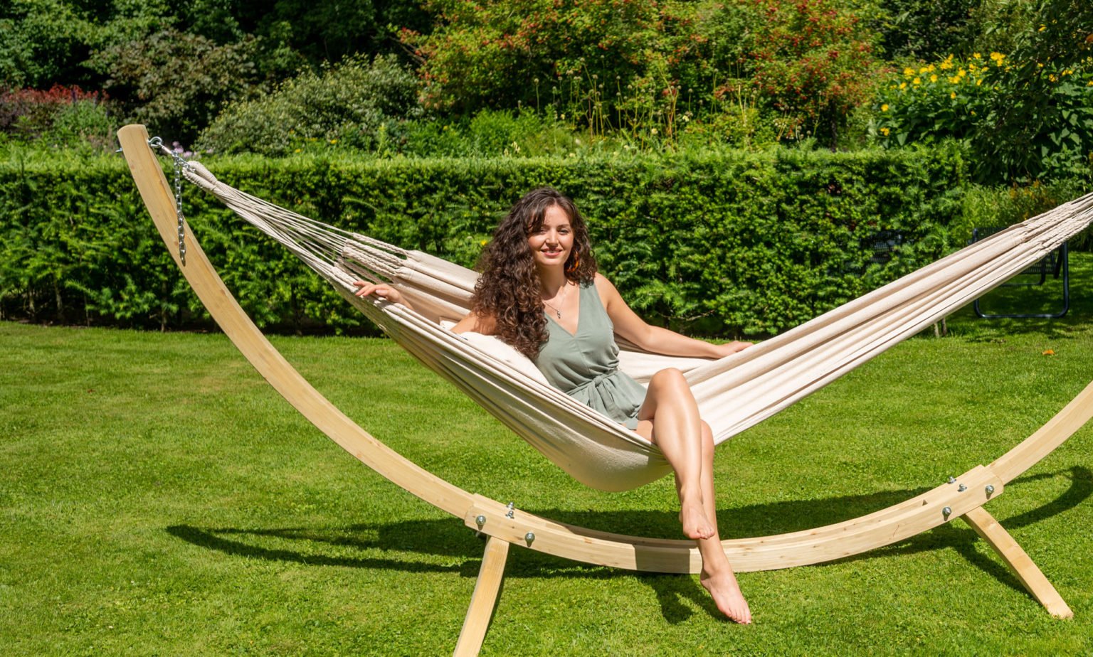 Hängematte mit Gestell Indoor & Outdoor Haengewelt.de