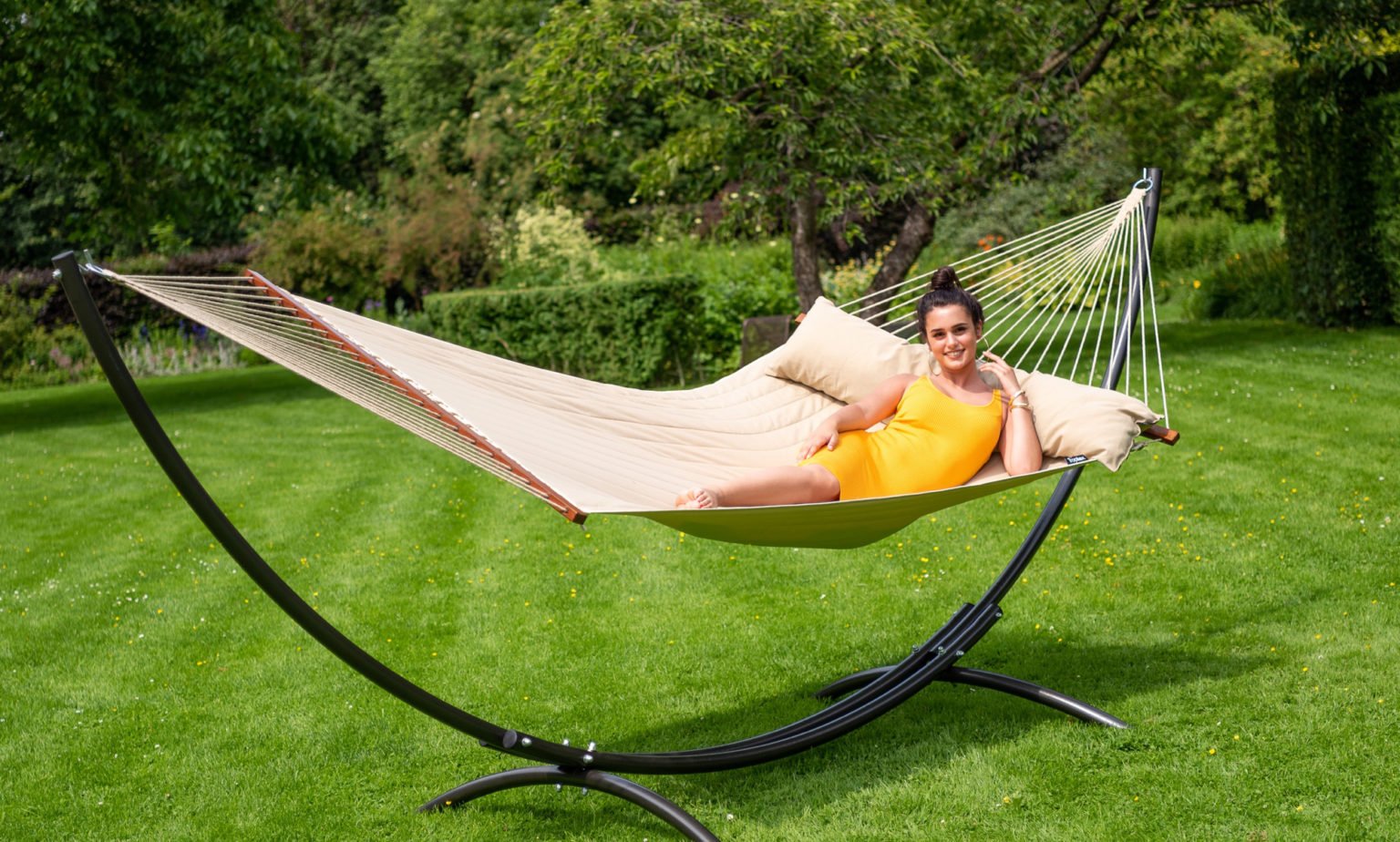 Hängematte mit Gestell Indoor & Outdoor Haengewelt.de