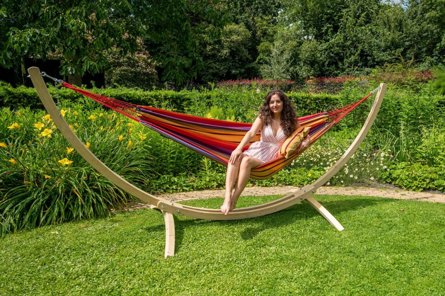 Hängematte mit Gestell Indoor & Outdoor Haengewelt.de